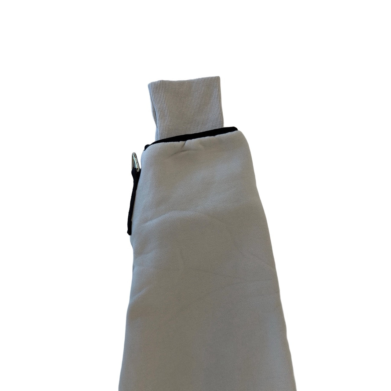 1/4 ZIP Double Layered Hoodie :  GREY