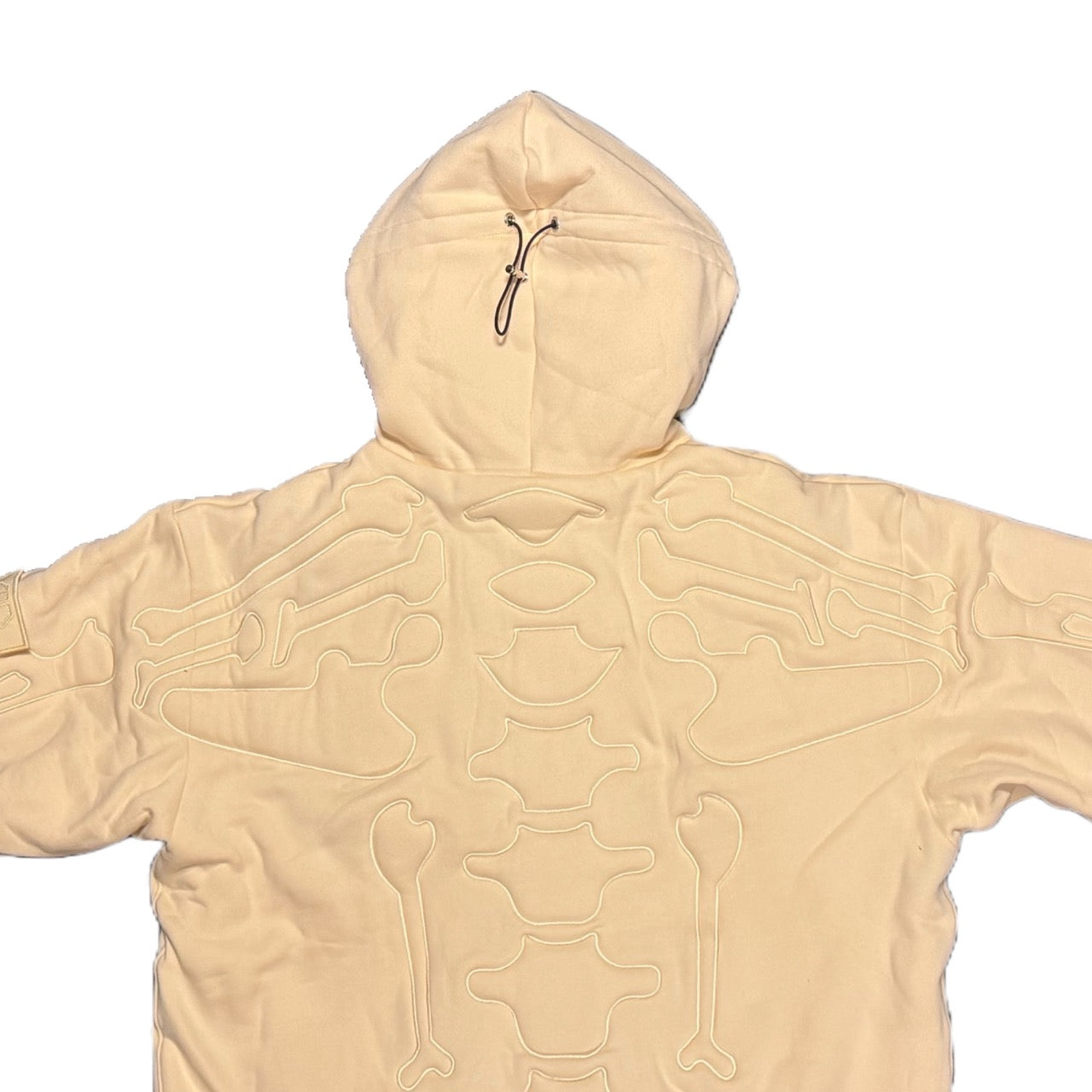 SKELETON PADDED Double Layered Hoodie : BUTTER YELLOW