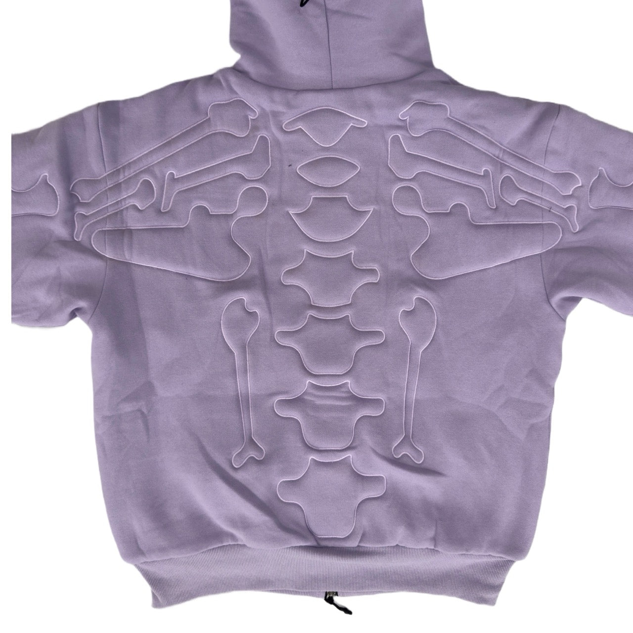 SKELETON PADDED Double Layered Hoodie : LILAC