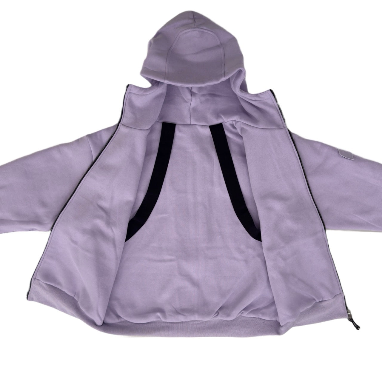 SKELETON PADDED Double Layered Hoodie : LILAC
