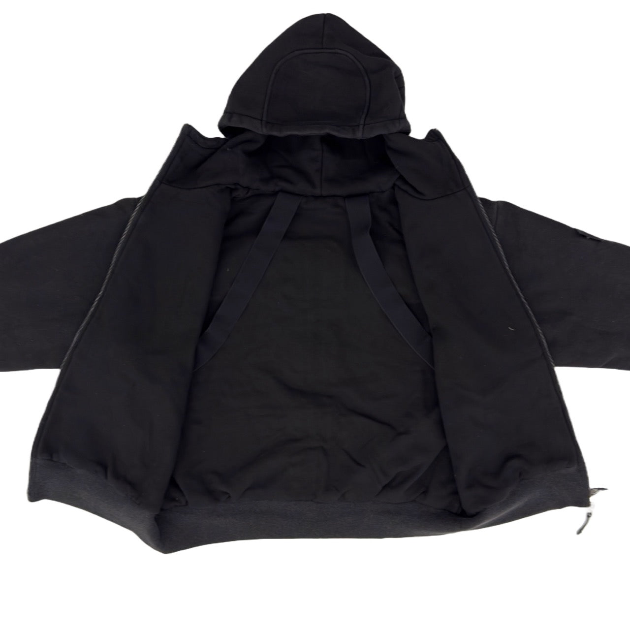ARROW PADDED Double Layered Hoodie : WASHED BLACK