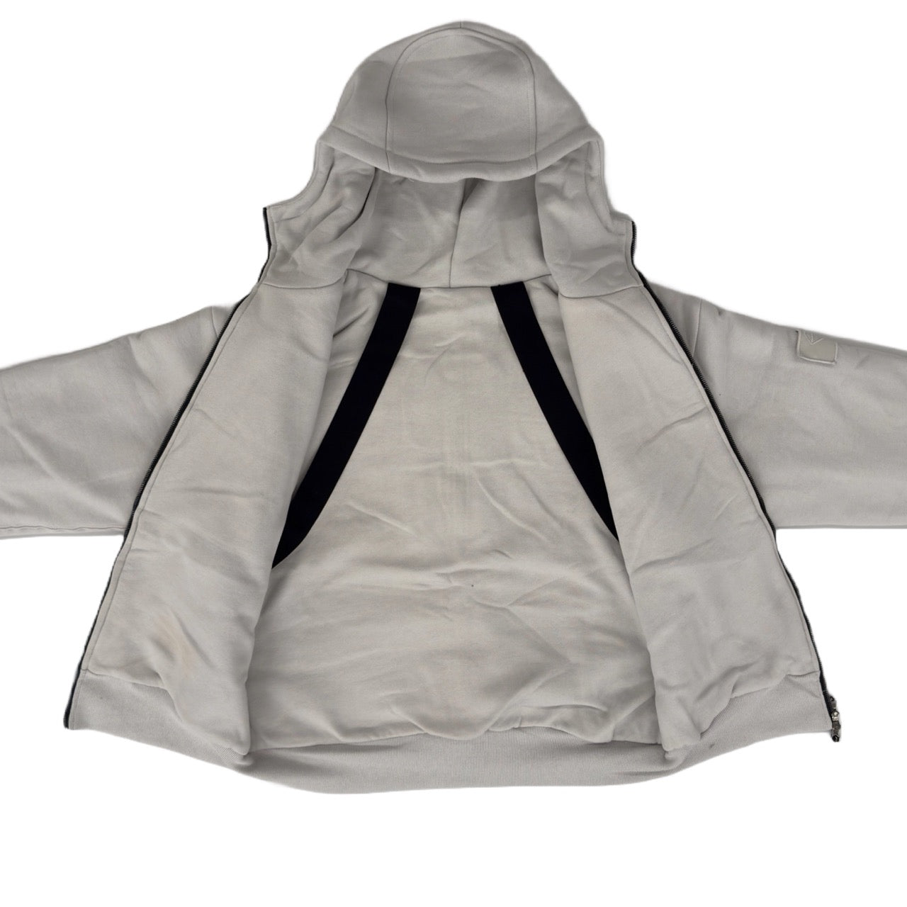 ARROW PADDED Double Layered Hoodie : GREY