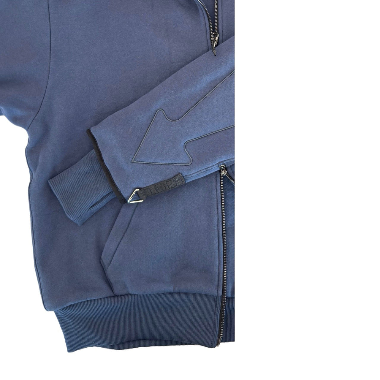 ARROW PADDED Double Layered Hoodie : BLUE
