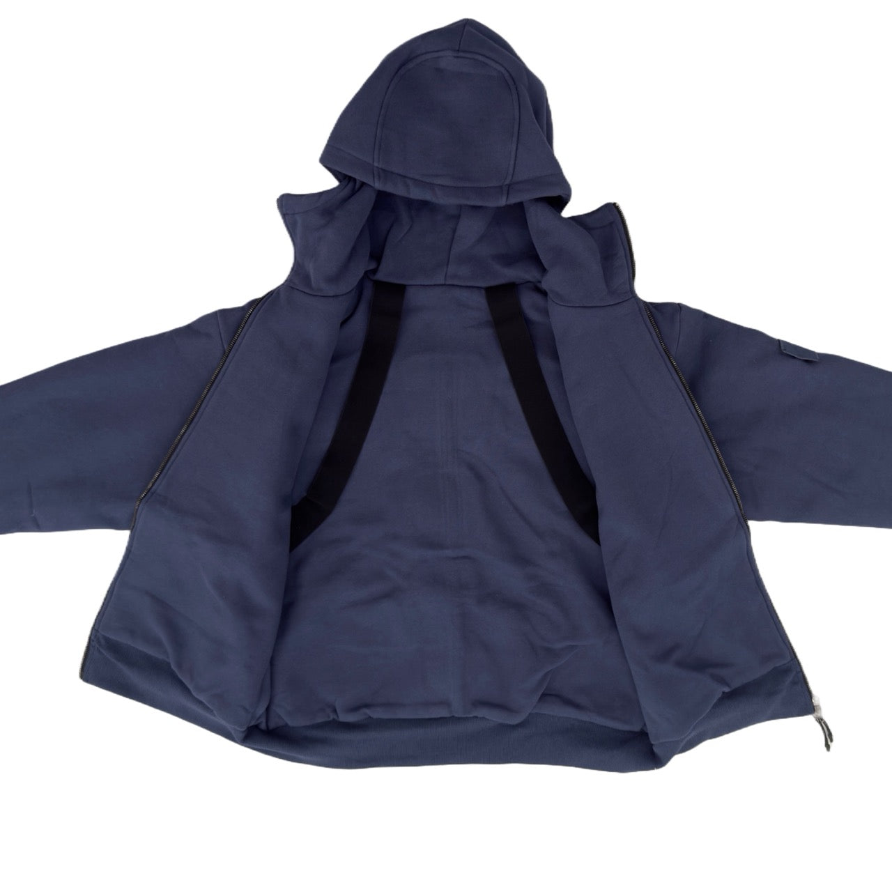 ARROW PADDED Double Layered Hoodie : BLUE