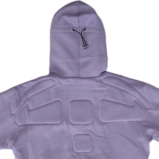 ARROW PADDED Double Layered Hoodie : LILAC