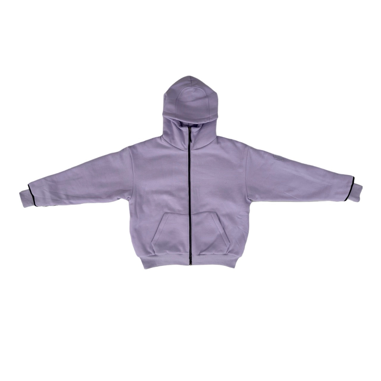 ARROW PADDED Double Layered Hoodie : LILAC