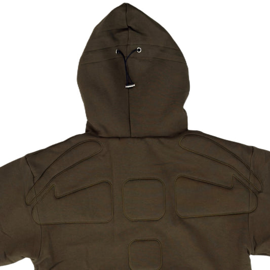 ARROW PADDED Double Layered Hoodie : OLIVE GREEN