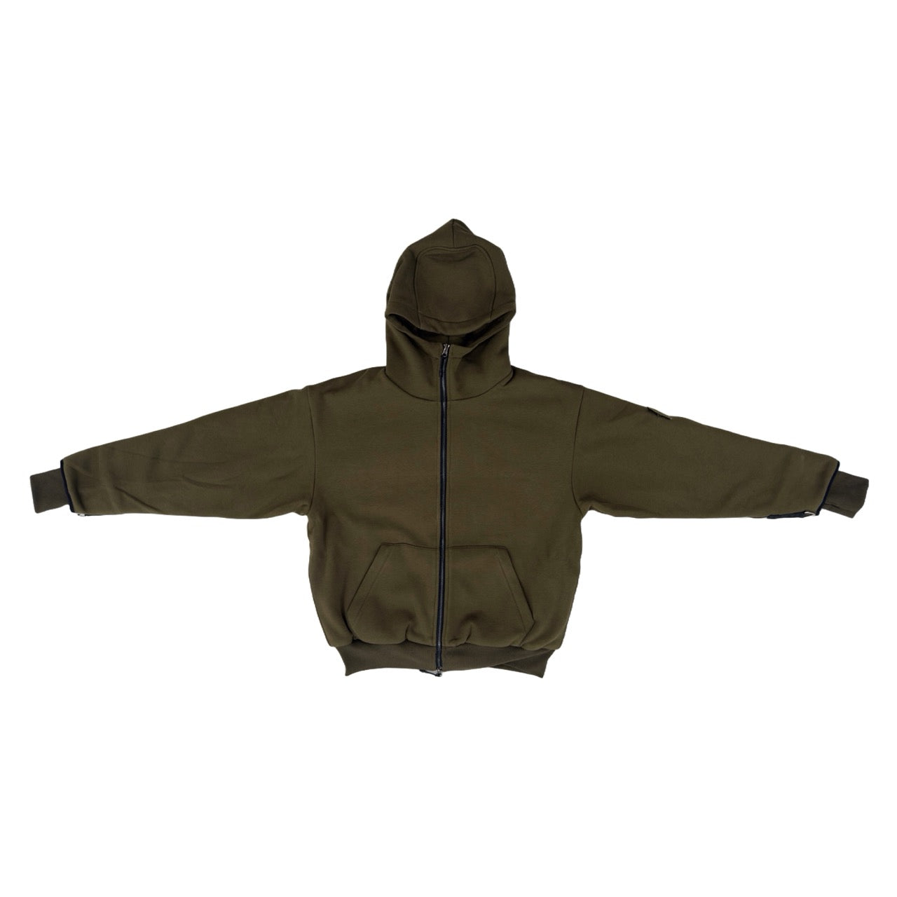 ARROW PADDED Double Layered Hoodie : OLIVE GREEN