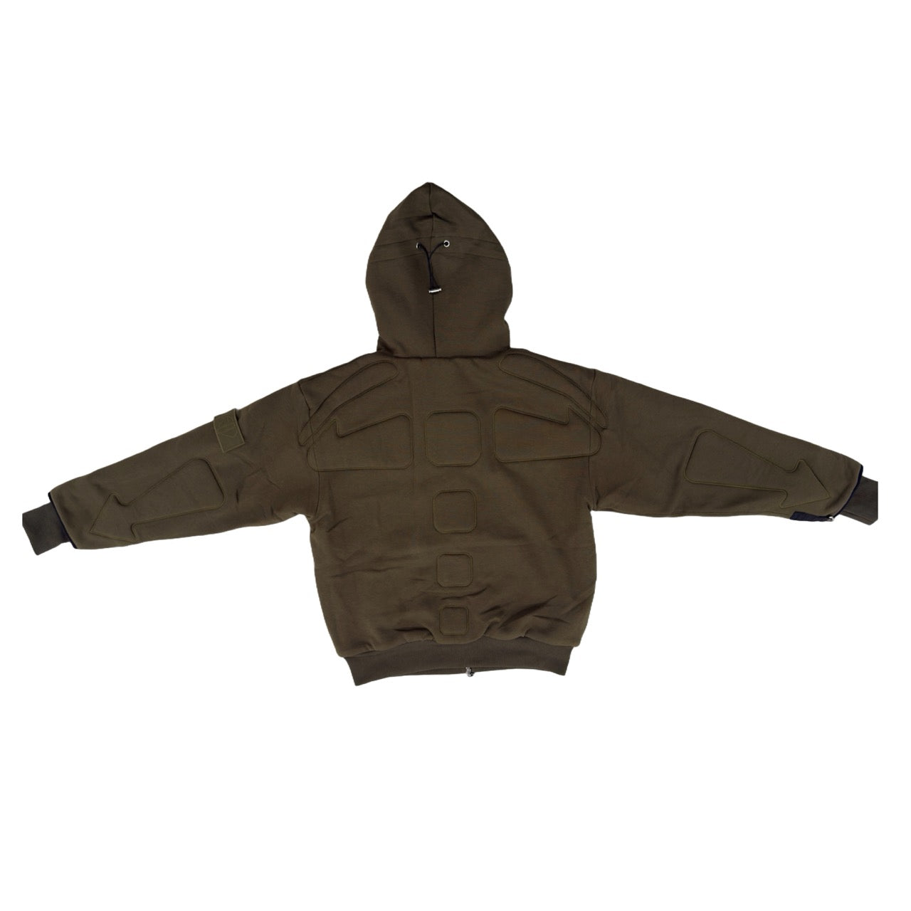 ARROW PADDED Double Layered Hoodie : OLIVE GREEN
