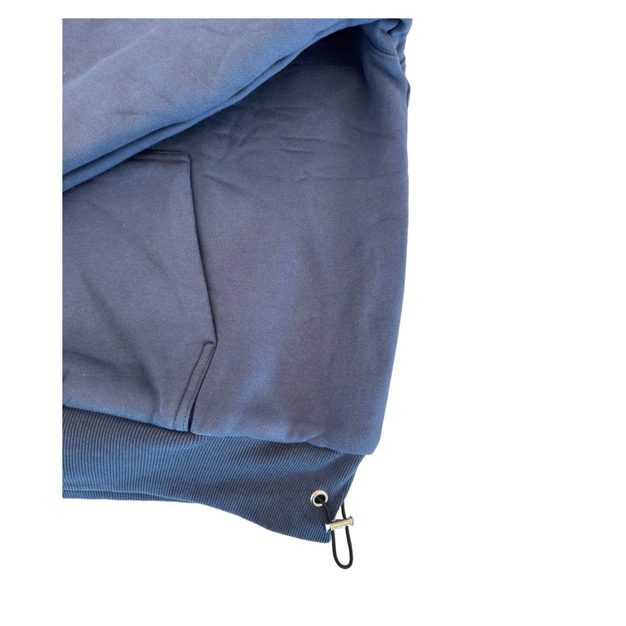 1/4 ZIP Double Layered Hoodie : BLUE