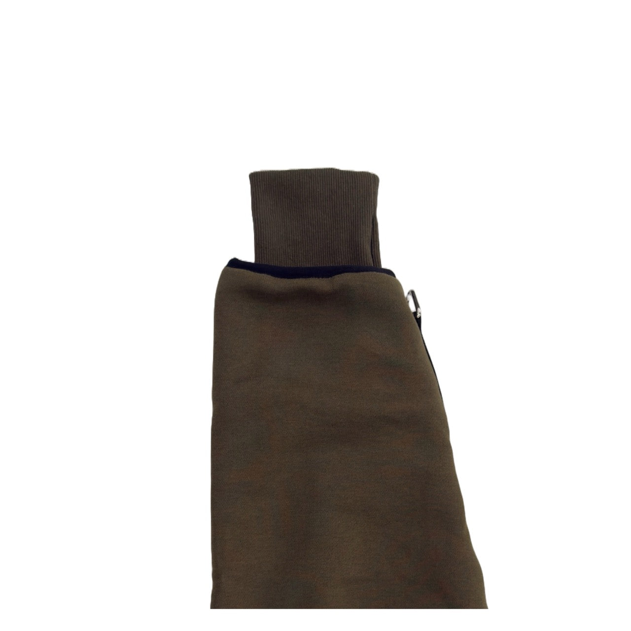 1/4 ZIP Double Layered Hoodie : OLIVE GREEN