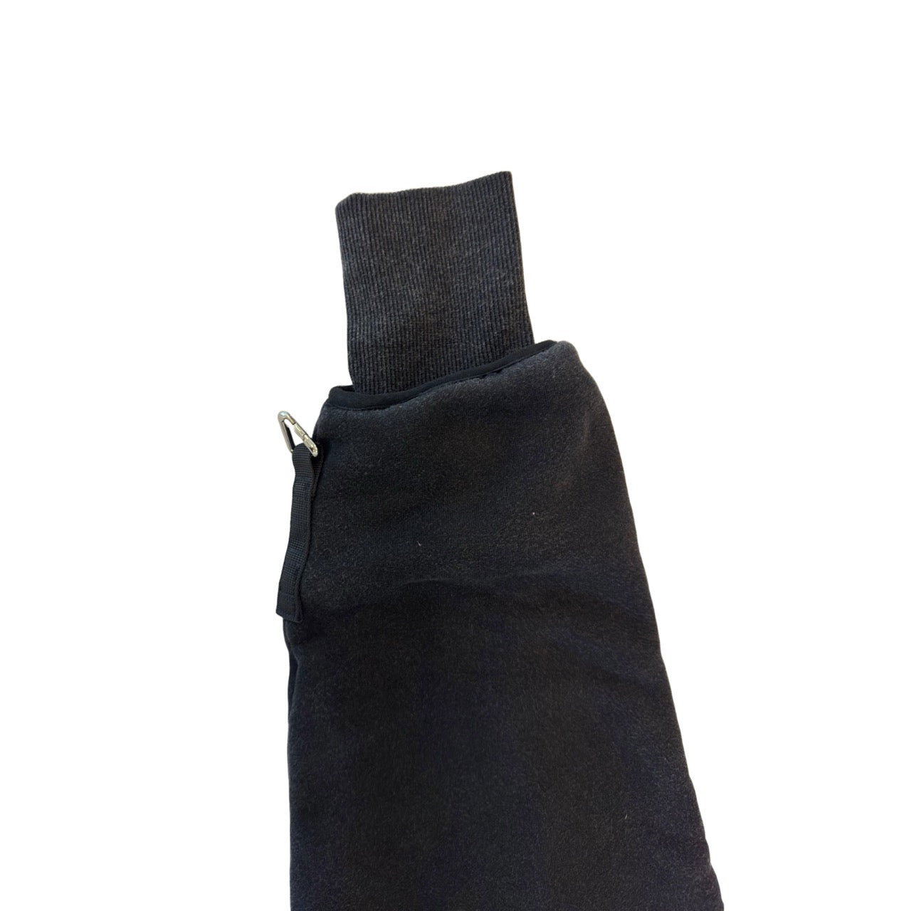 1/4 ZIP Double Layered Hoodie : WASHED BLACK