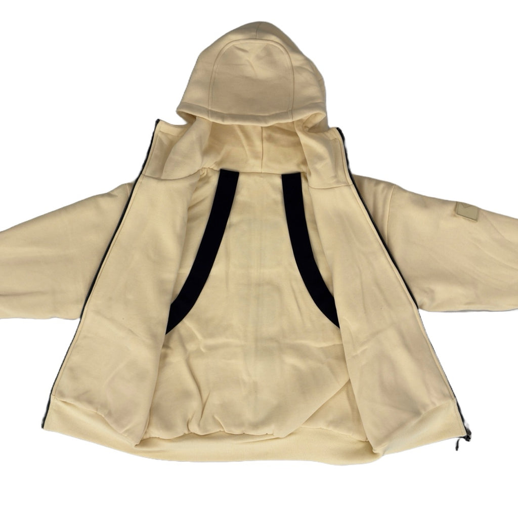 SKELETON PADDED Double Layered Hoodie : BUTTER YELLOW