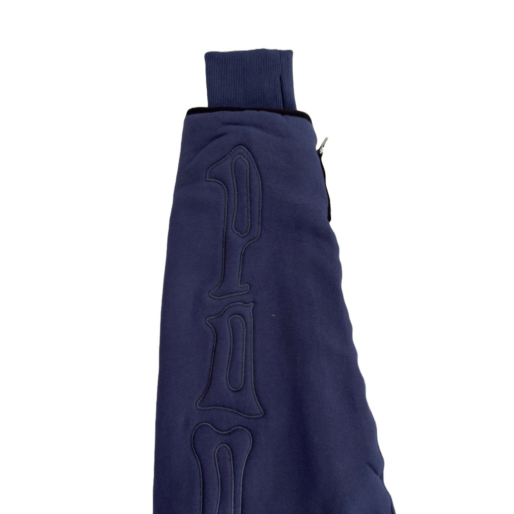 SKELETON PADDED Double Layered Hoodie : BLUE