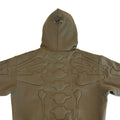 SKELETON PADDED Double Layered Hoodie : OLIVE GREEN