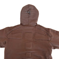 ARROW PADDED Double Layered Hoodie : CHOCOLATE BROWN