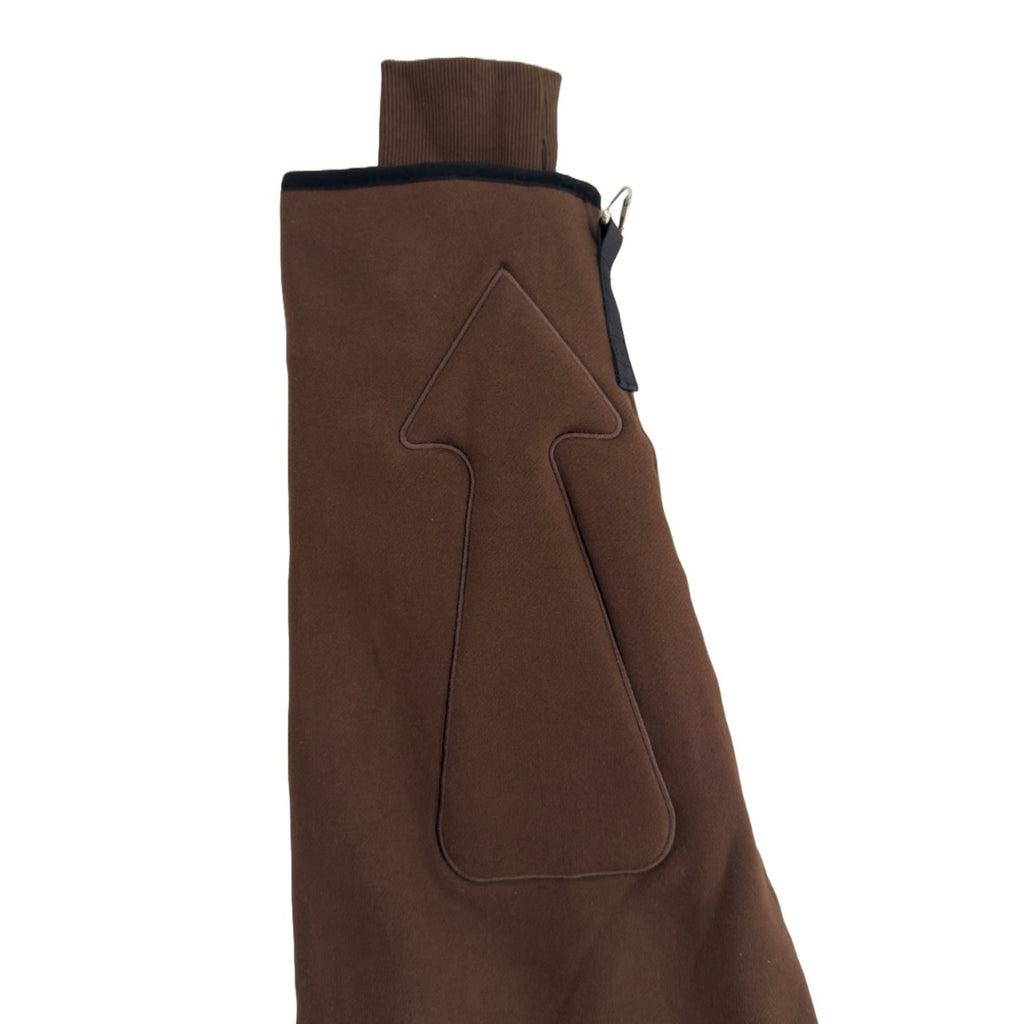 ARROW PADDED Double Layered Hoodie : CHOCOLATE BROWN