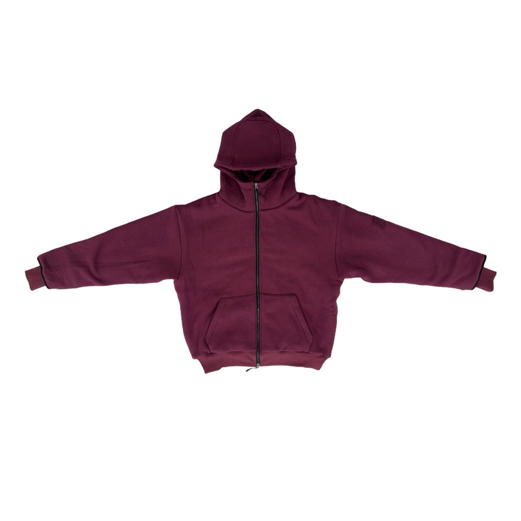 ARROW PADDED Double Layered Hoodie : BERRY