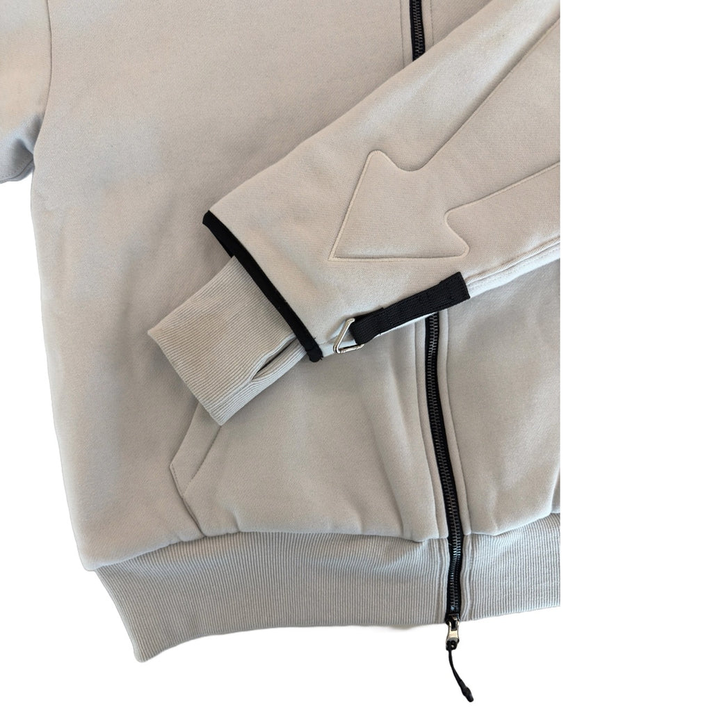 ARROW PADDED Double Layered Hoodie : GREY