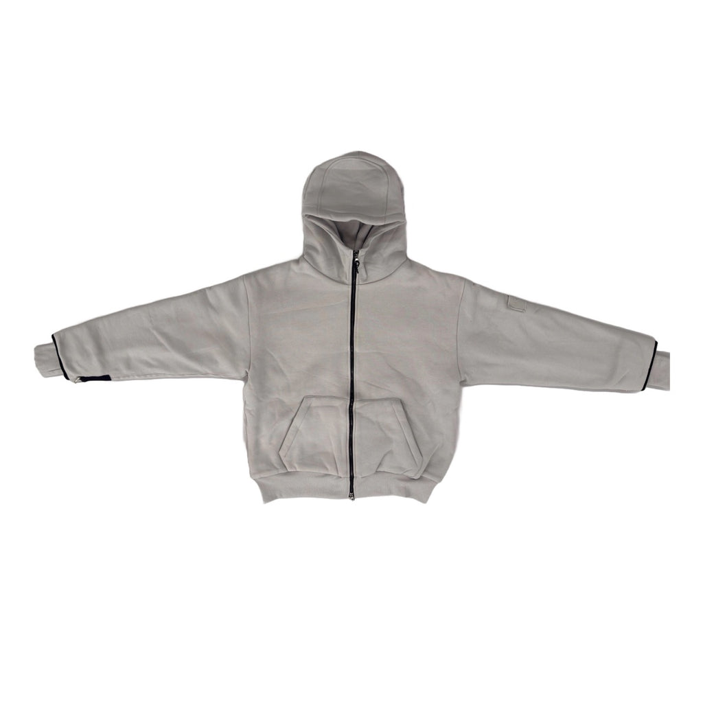 ARROW PADDED Double Layered Hoodie : GREY