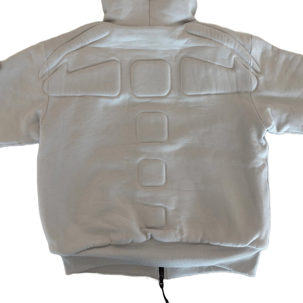ARROW PADDED Double Layered Hoodie : GREY