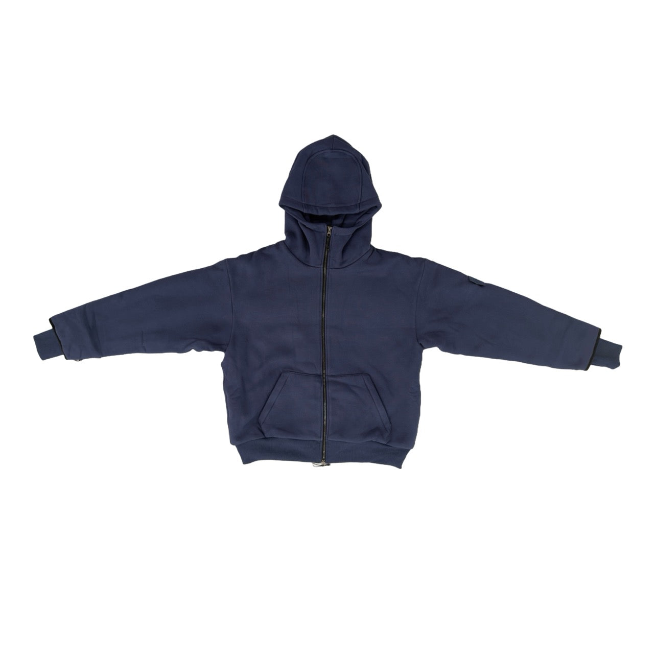 ARROW PADDED Double Layered Hoodie : BLUE