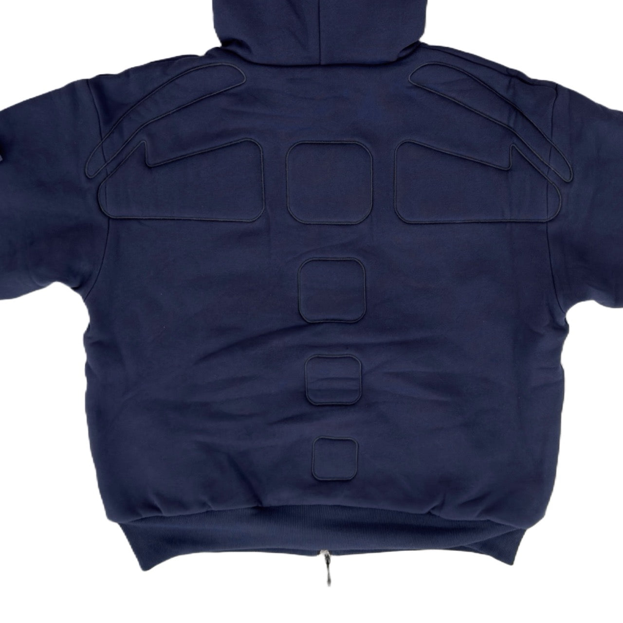 ARROW PADDED Double Layered Hoodie : BLUE