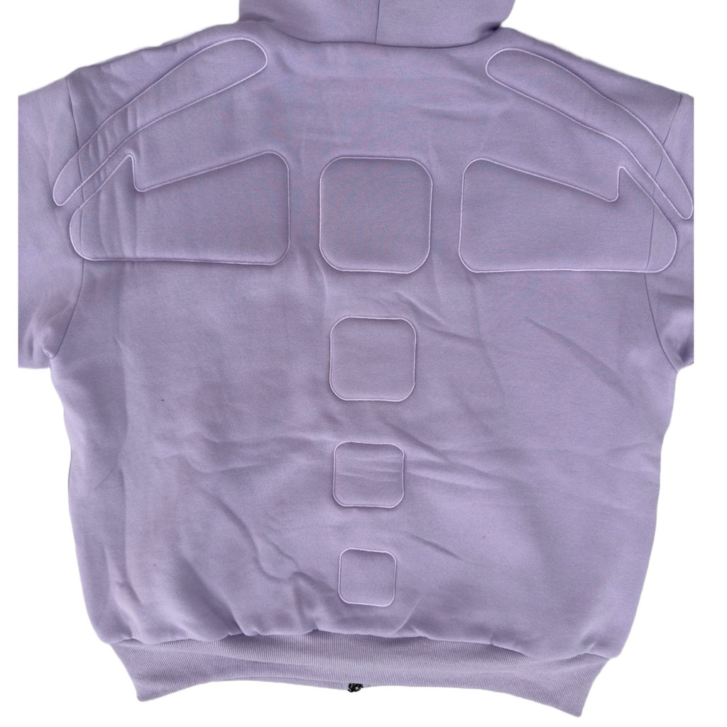 ARROW PADDED Double Layered Hoodie : LILAC