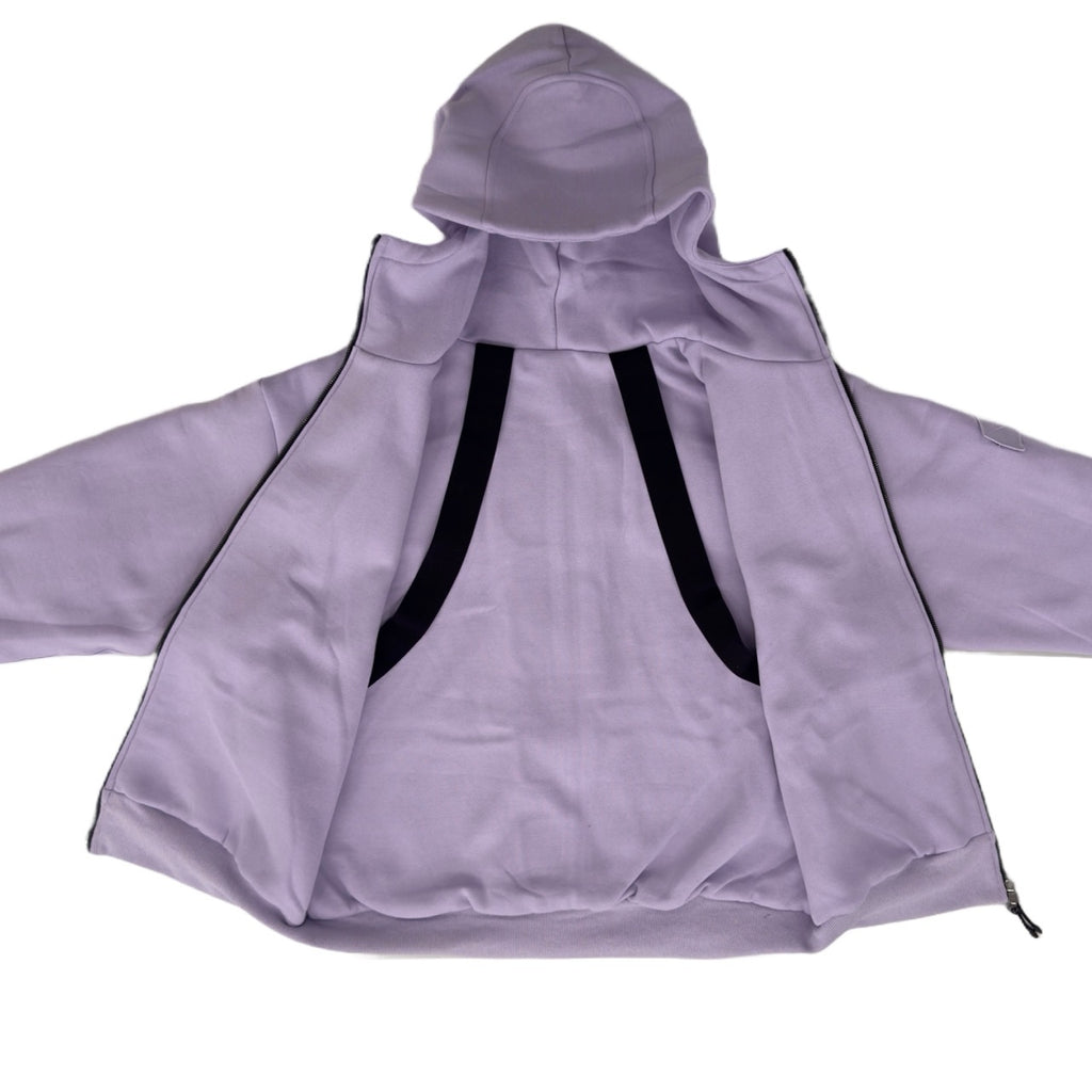 ARROW PADDED Double Layered Hoodie : LILAC