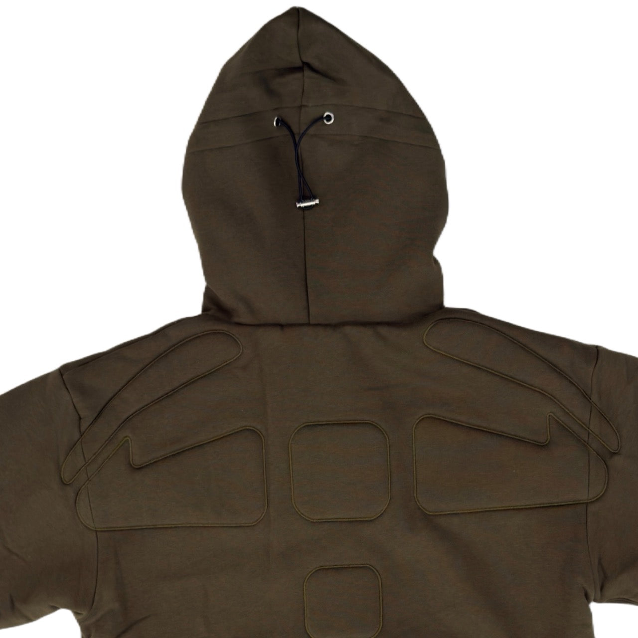 ARROW PADDED Double Layered Hoodie : OLIVE GREEN