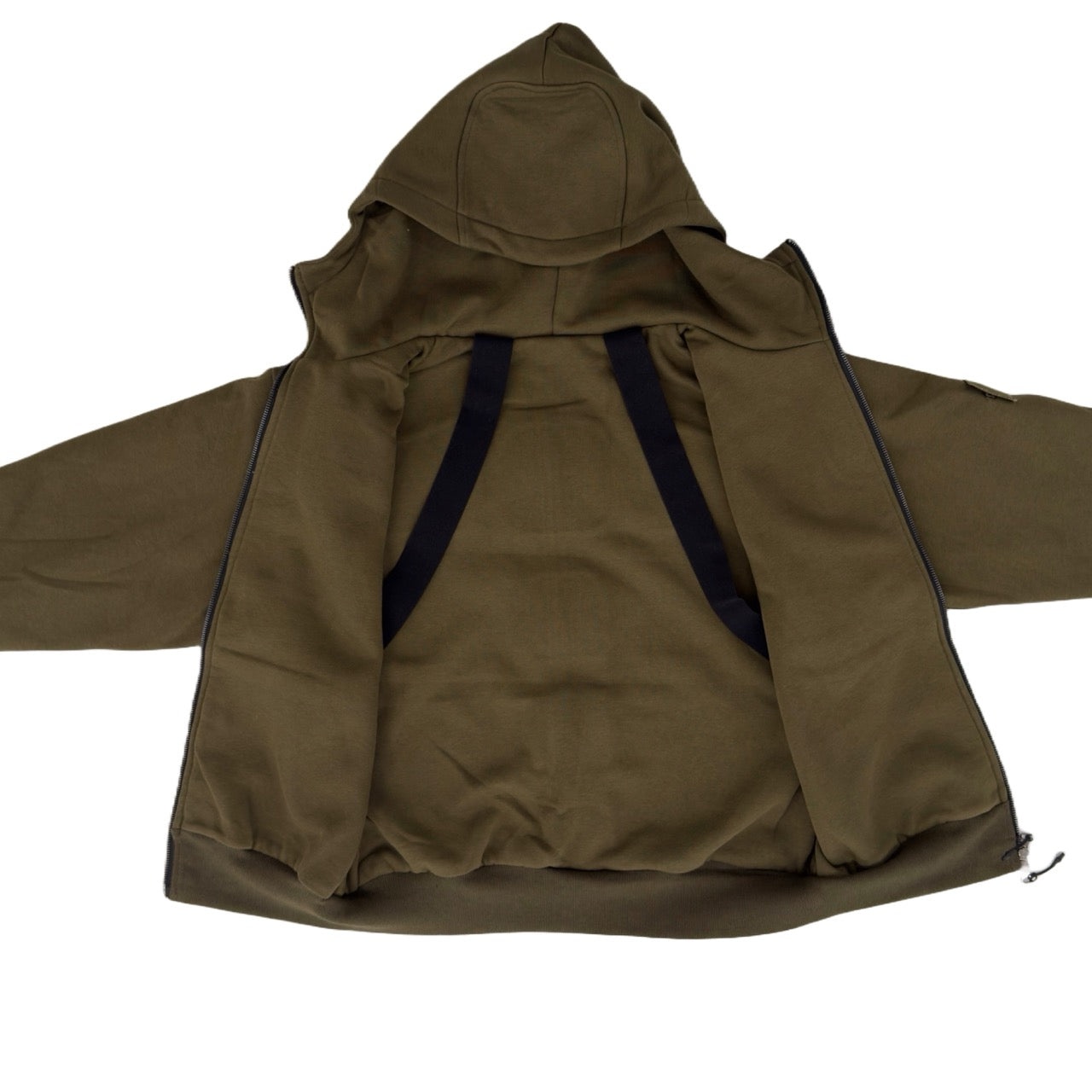 ARROW PADDED Double Layered Hoodie : OLIVE GREEN