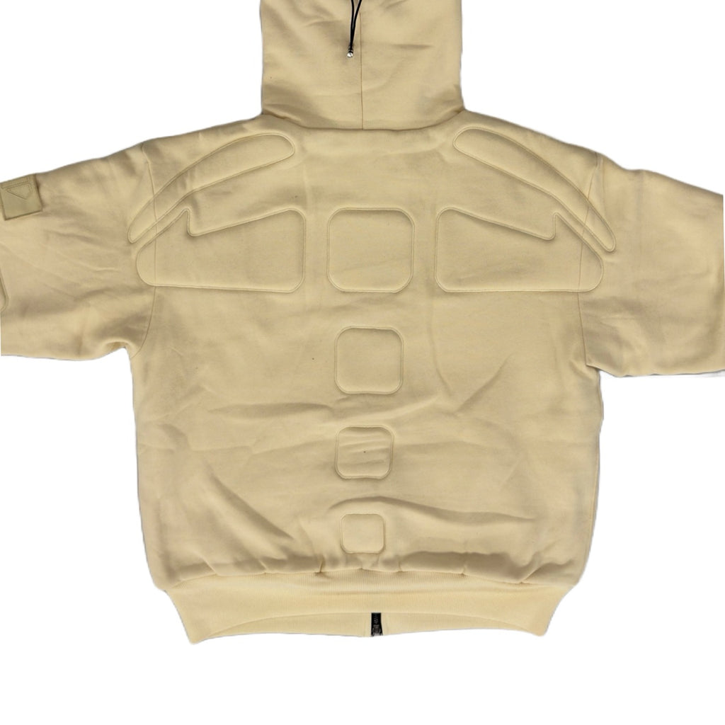 ARROW PADDED Double Layered Hoodie : BUTTER YELLOW