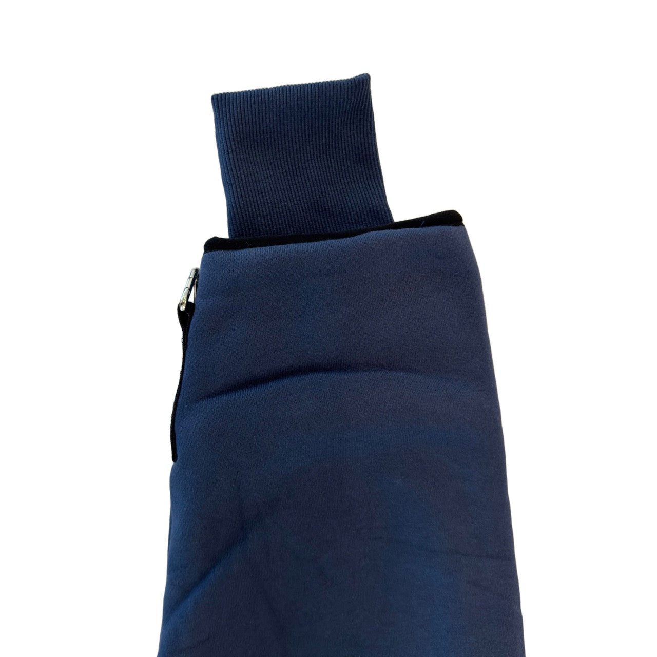 1/4 ZIP Double Layered Hoodie : BLUE