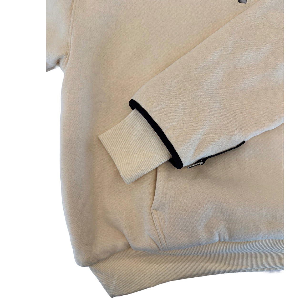 1/4 ZIP Double Layered Hoodie : BUTTER YELLOW