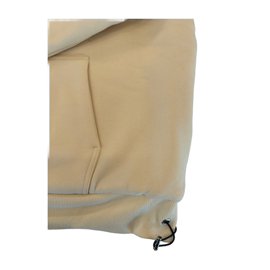 1/4 ZIP Double Layered Hoodie : BUTTER YELLOW