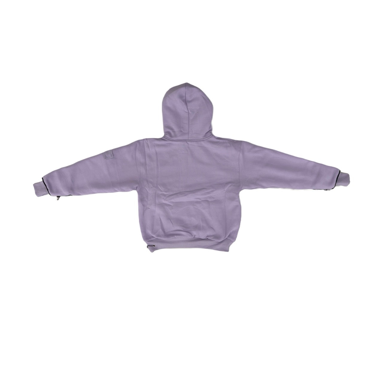 1/4 ZIP Double Layered Hoodie : LILAC