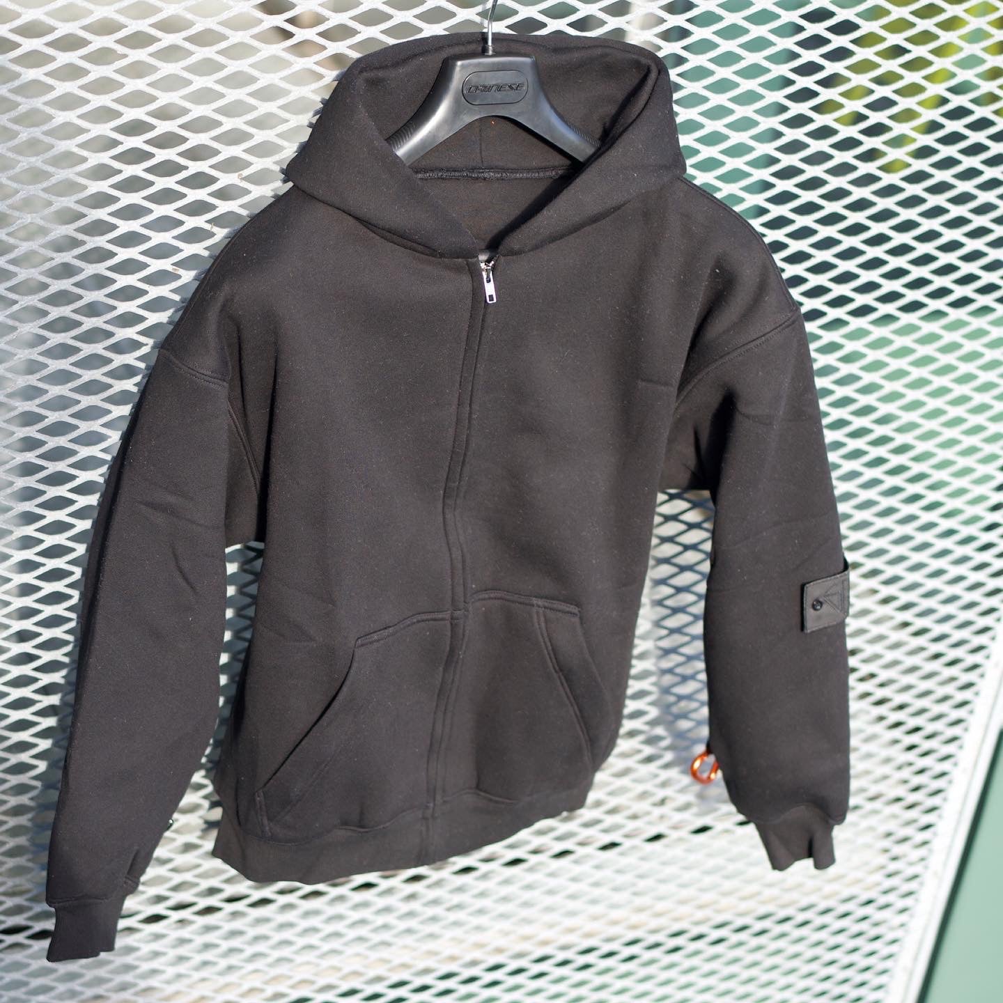 S1 : OG Double Layered ZIP UP Hoodie : BLACK