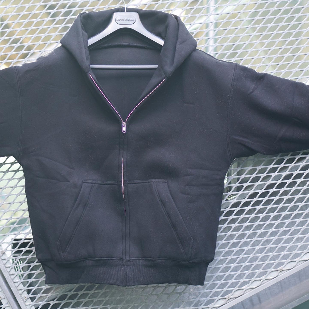 S1 : OG Double Layered ZIP UP Hoodie : BLACK